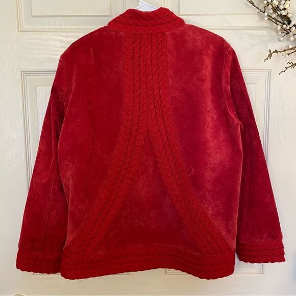 women coldwater creek jacket leather suede - Picture 6 of 8